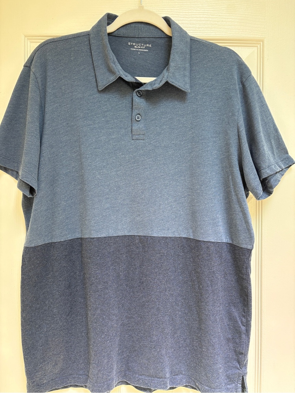 Structure Two-Tone Slate and Navy Polo